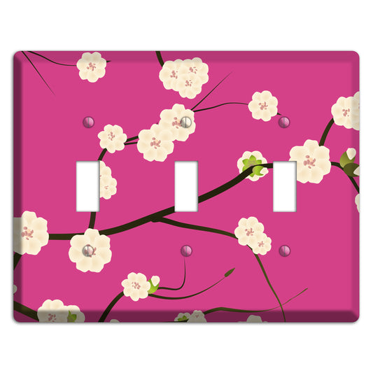 Pink Cherry Blossoms 2 3 Toggle Wallplate