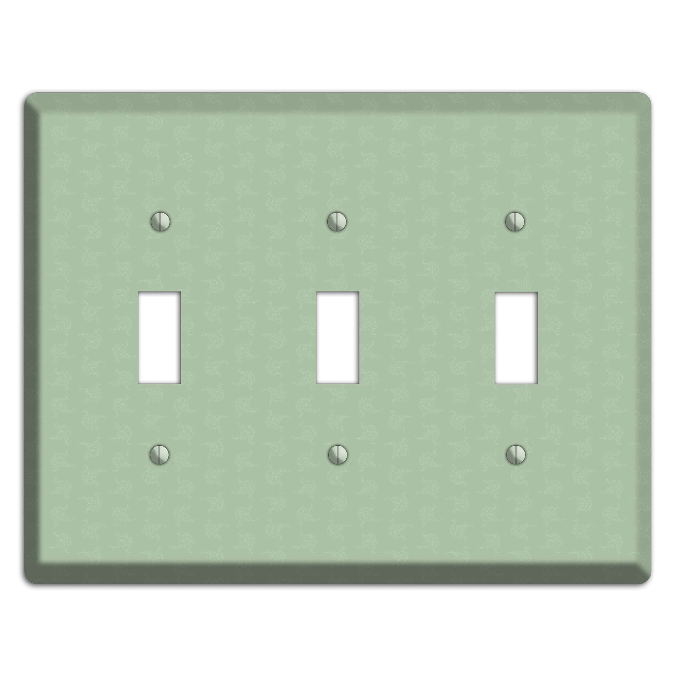 Sage Tiny Cartouche 3 Toggle Wallplate