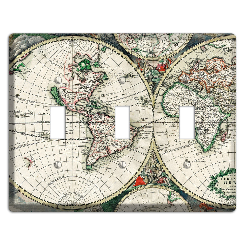Global Map 3 Toggle Wallplate