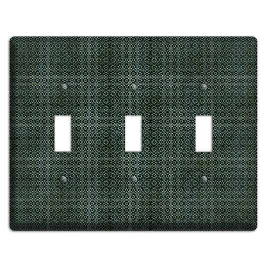 Dark Green Grunge Tiny Tiled Tapestry 4 3 Toggle Wallplate