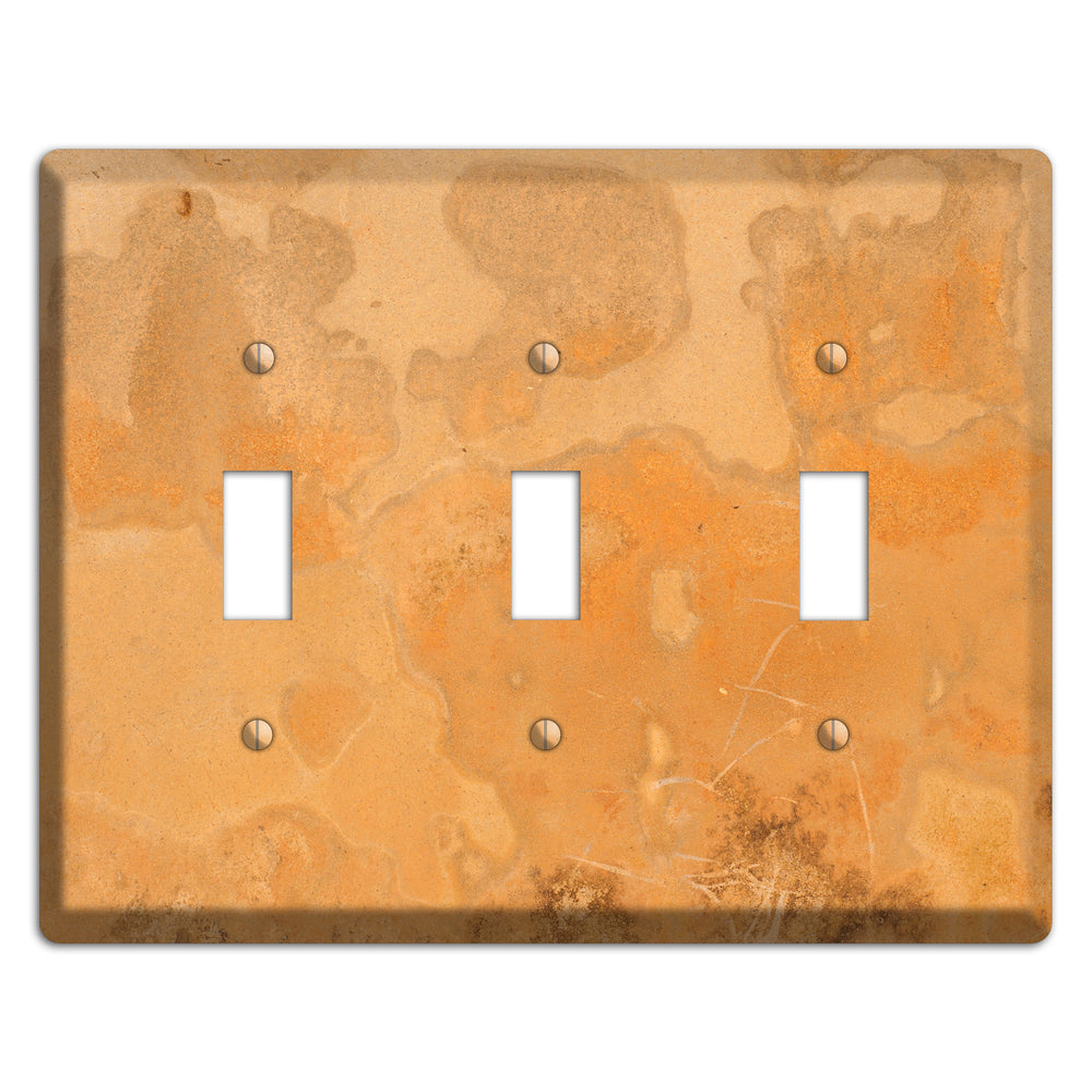 Tan Concrete 3 Toggle Wallplate