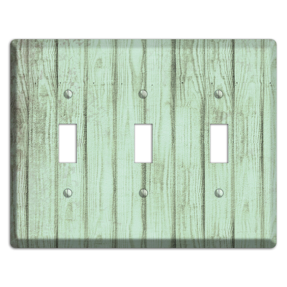 Norway Weathered Wood 3 Toggle Wallplate