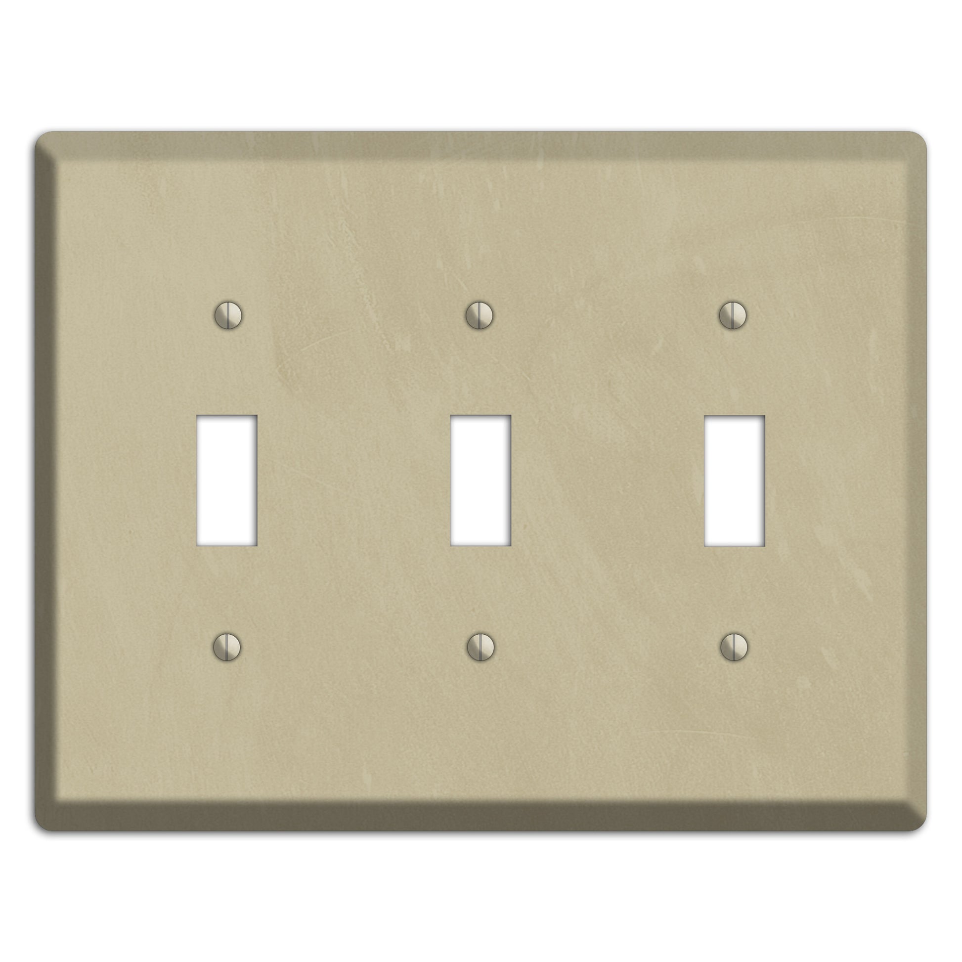 Chalk Beige 3 Toggle Wallplate