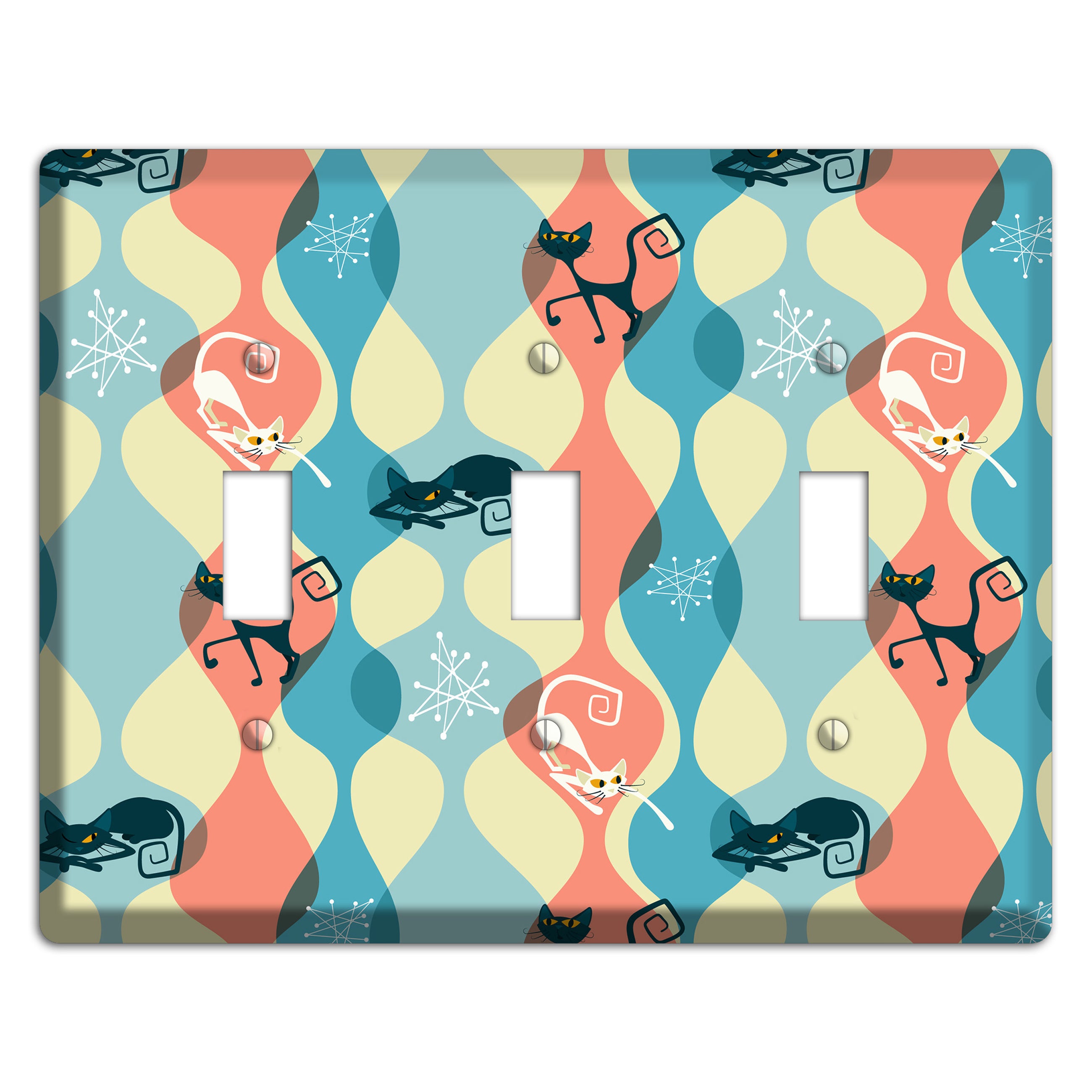 Atomic Kitty 3 Toggle Wallplate