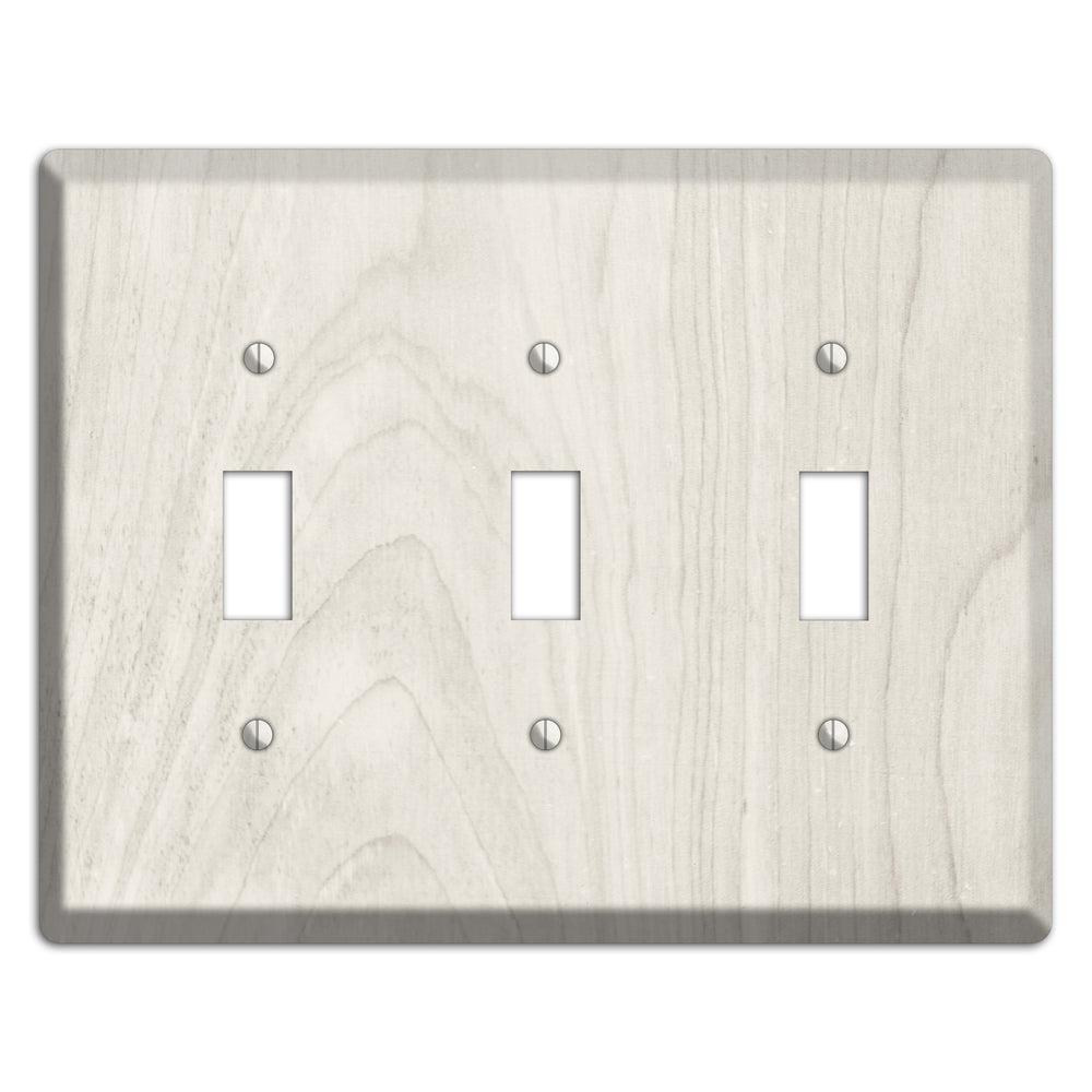 Pearl Bush Antique 3 Toggle Wallplate
