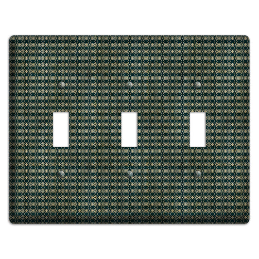 Dark Green Grunge Tiny Tiled Tapestry 2 3 Toggle Wallplate