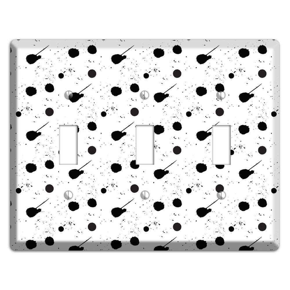 Ink Drops 6 3 Toggle Wallplate