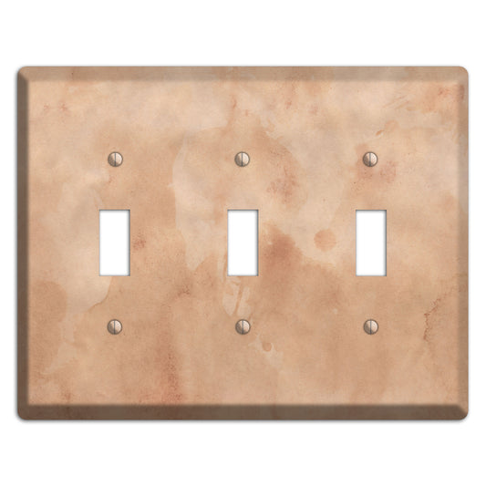 Aged Paper 1 3 Toggle Wallplate