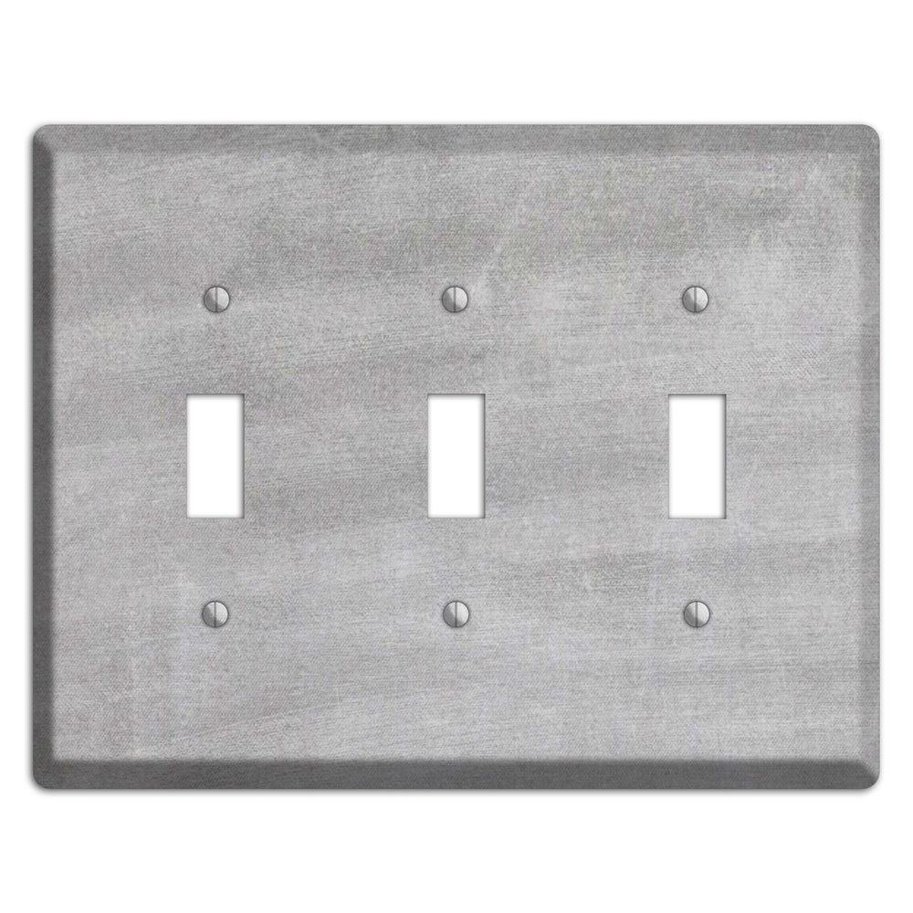 Chalk Light Grey 3 Toggle Wallplate