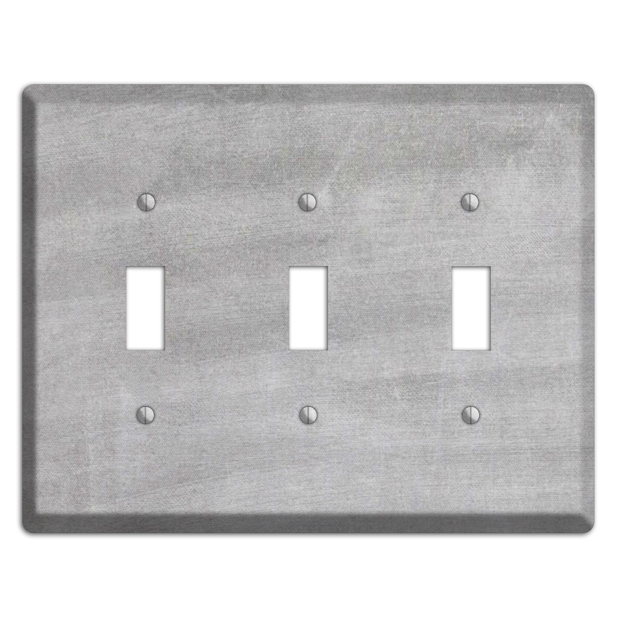 Chalk Light Grey 3 Toggle Wallplate