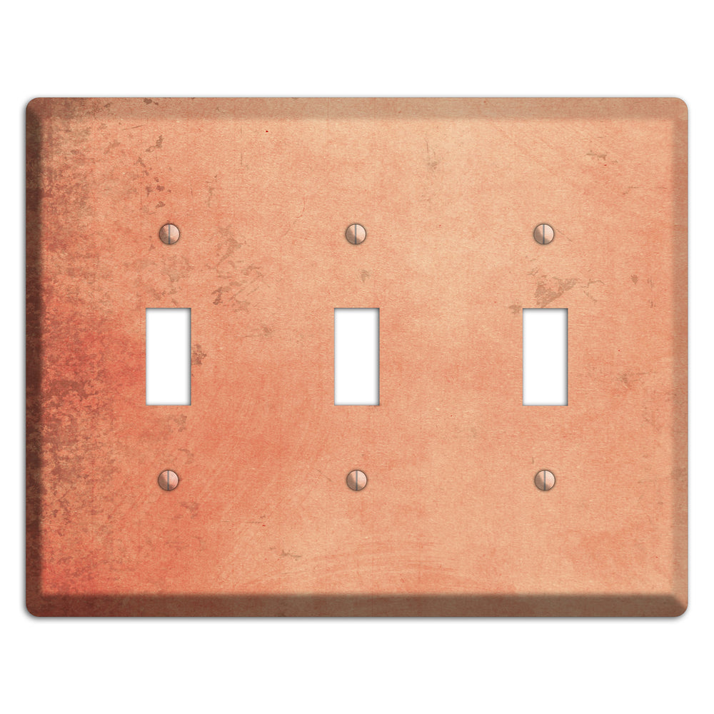 Tonys pink Vintage Grunge 3 Toggle Wallplate