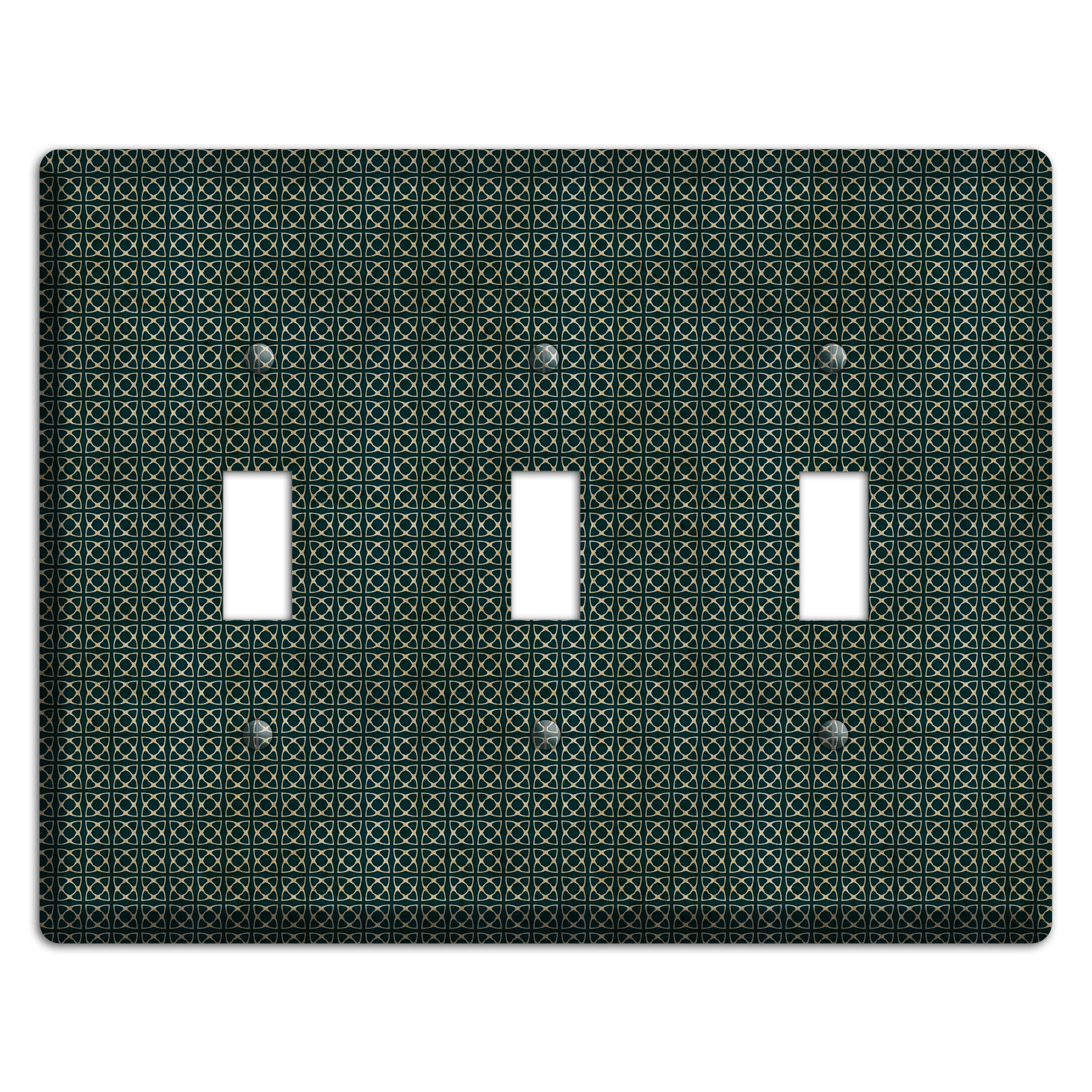 Dark Green Grunge Tiny Tiled Tapestry 5 3 Toggle Wallplate