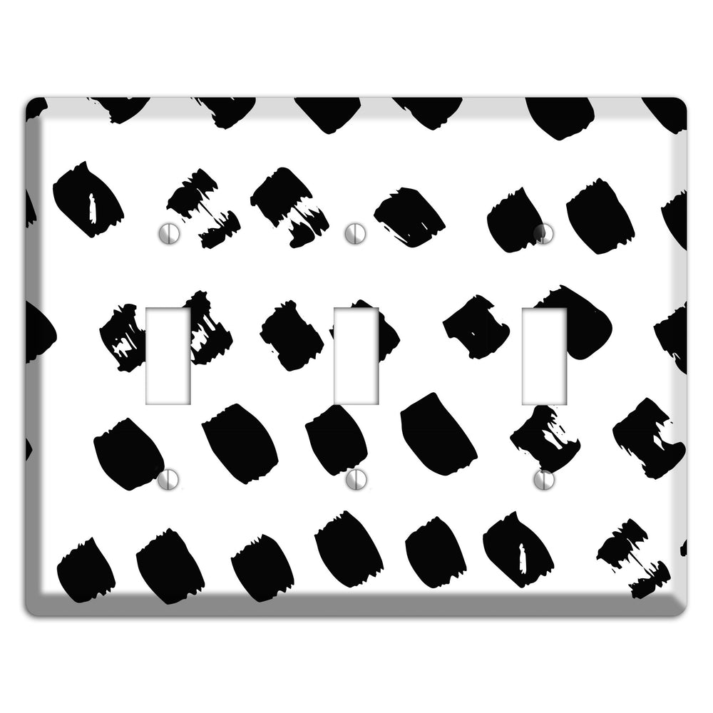 Ink Brushstrokes 4 3 Toggle Wallplate