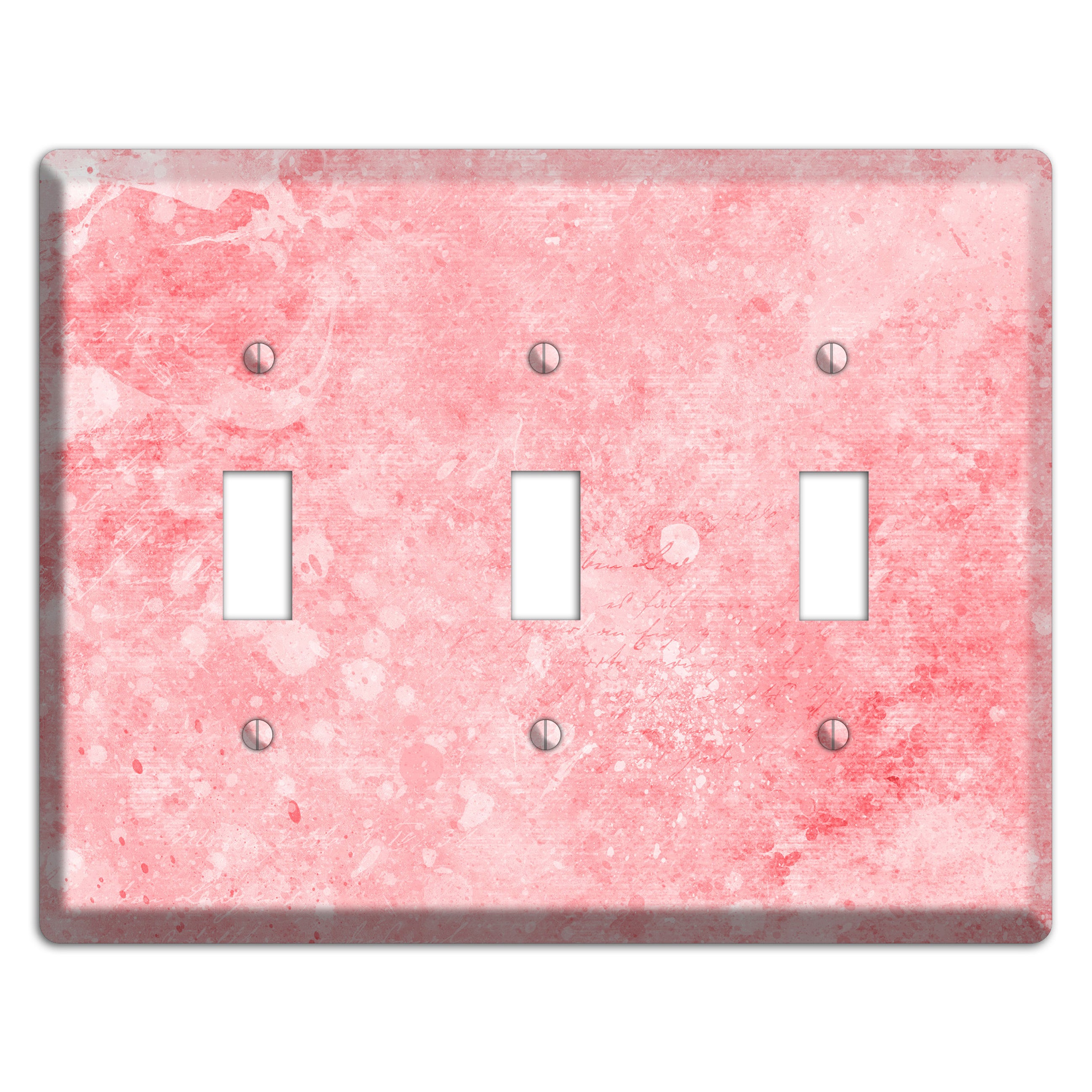Rose Fog Soft Coral 3 Toggle Wallplate