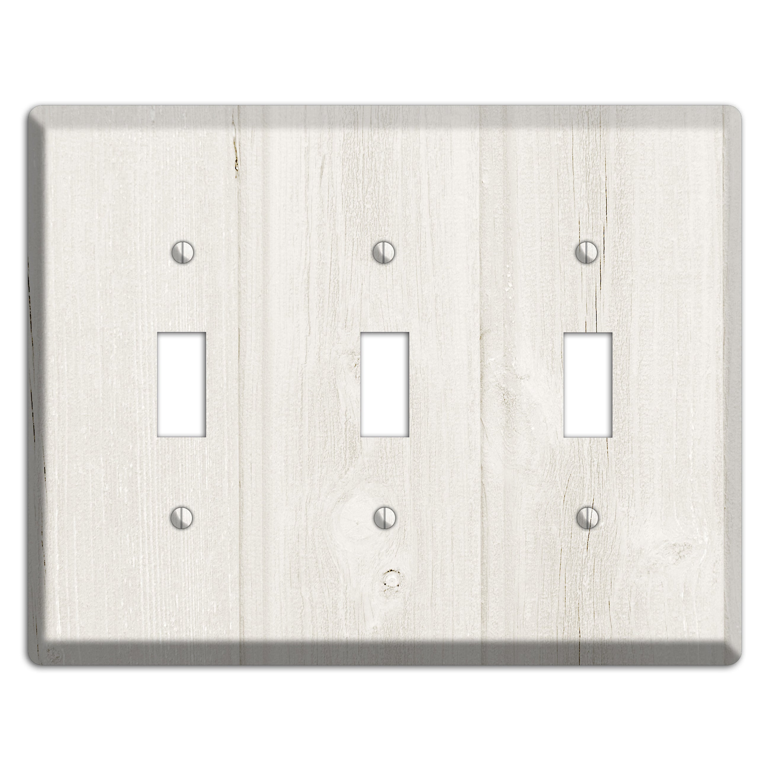 Spring Wood Antique 3 Toggle Wallplate