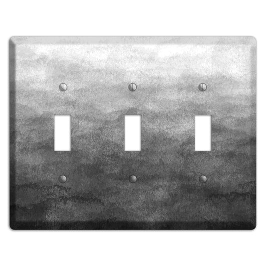 Black Ombre 3 Toggle Wallplate