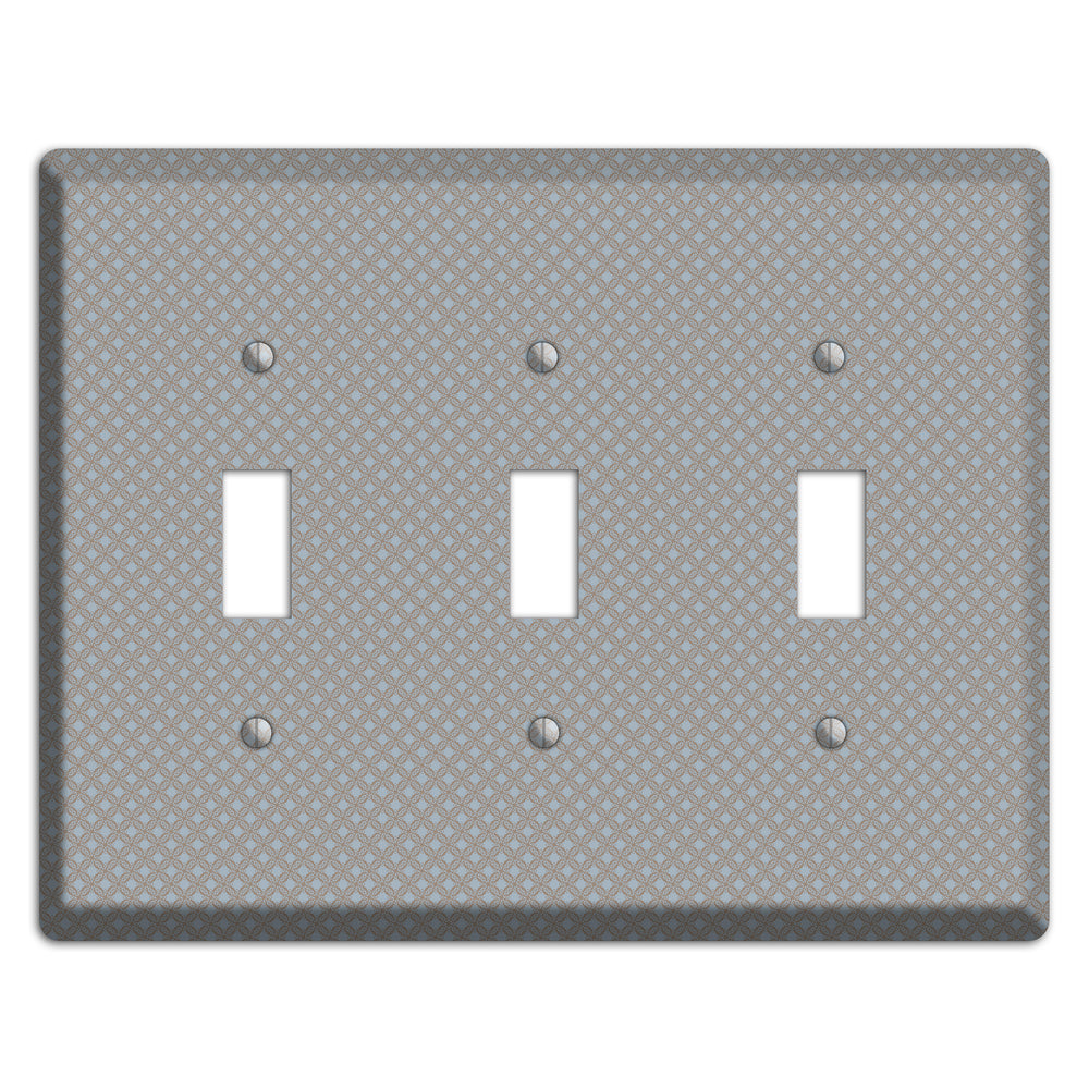 Multi Grey Lattice 3 Toggle Wallplate