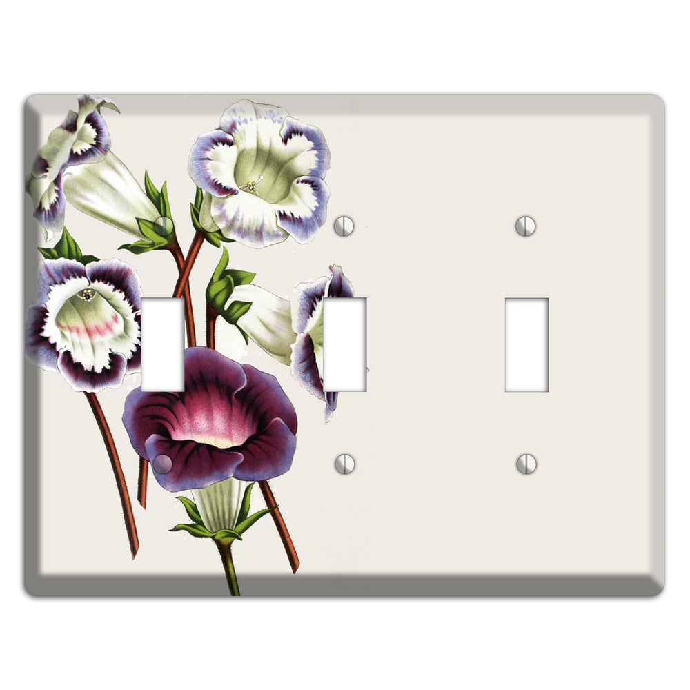 Gloxinas 3 Toggle Wallplate