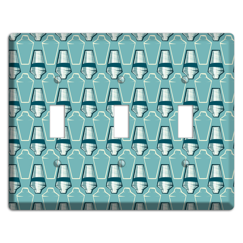 Cocktail Shakers 3 Toggle Wallplate