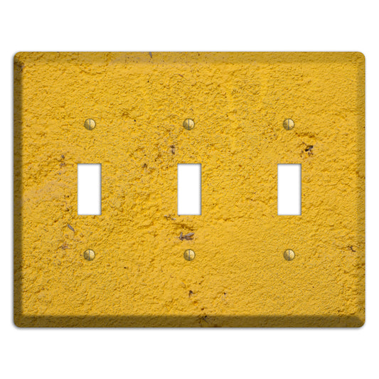 Yellow Concrete 3 Toggle Wallplate