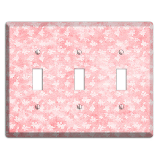 Abbey Soft Coral 3 Toggle Wallplate