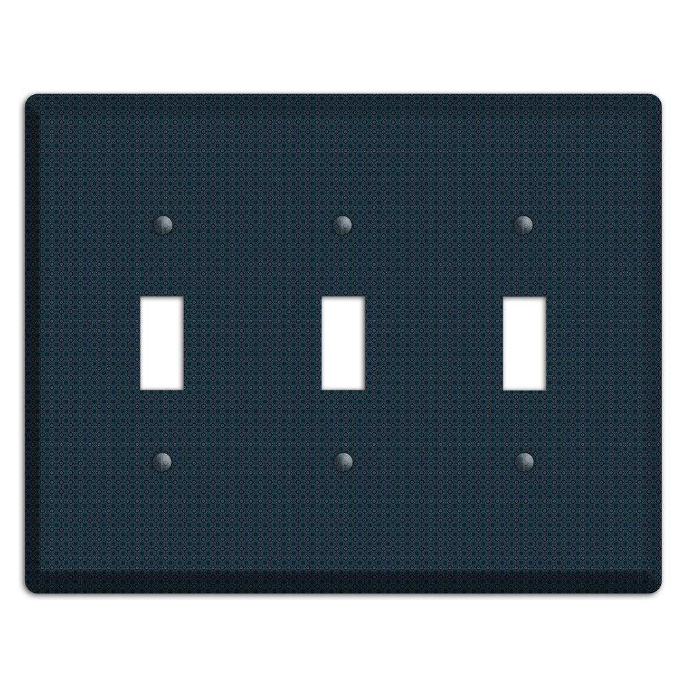 Navy Foulard 3 Toggle Wallplate