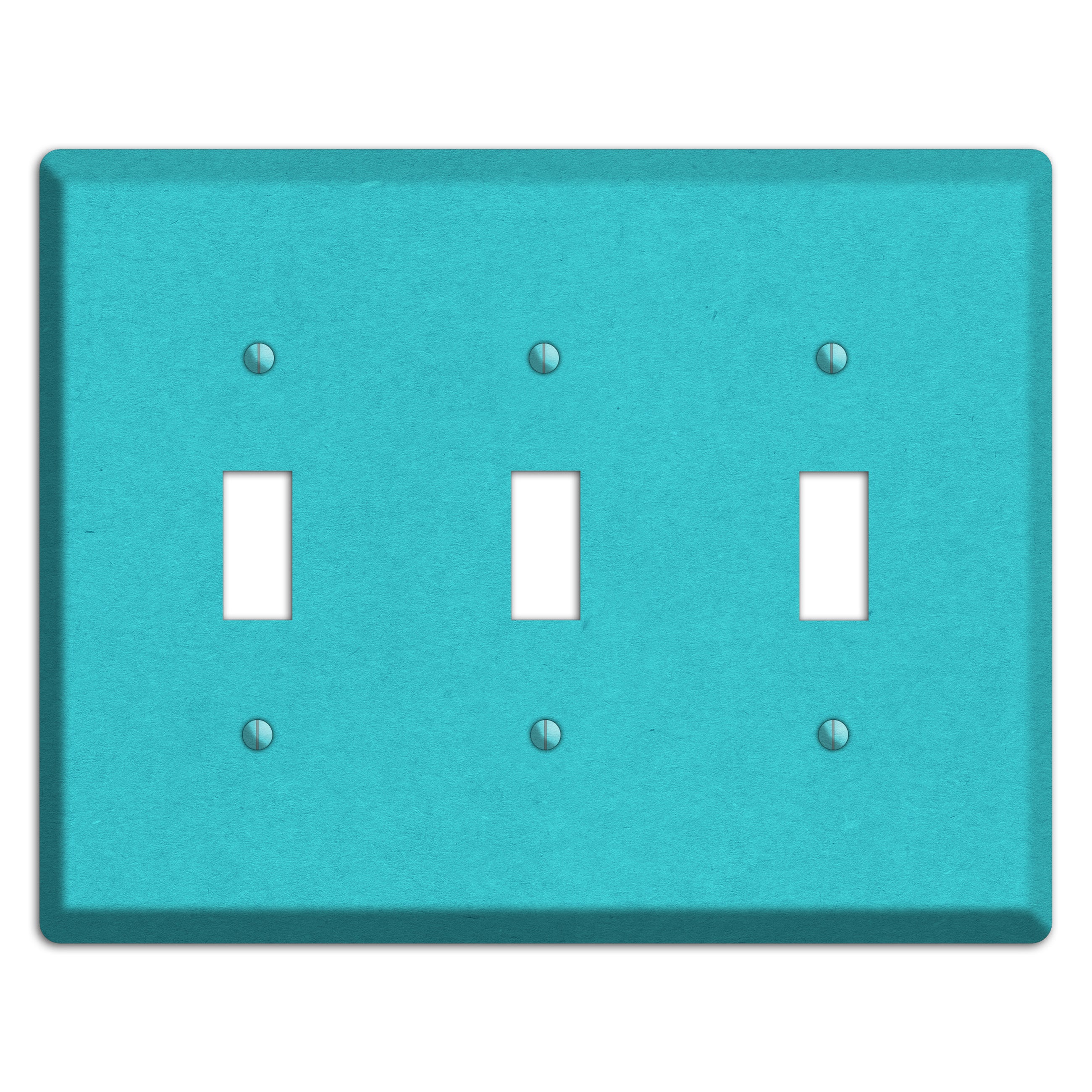 Medium Turquoise Kraft 3 Toggle Wallplate