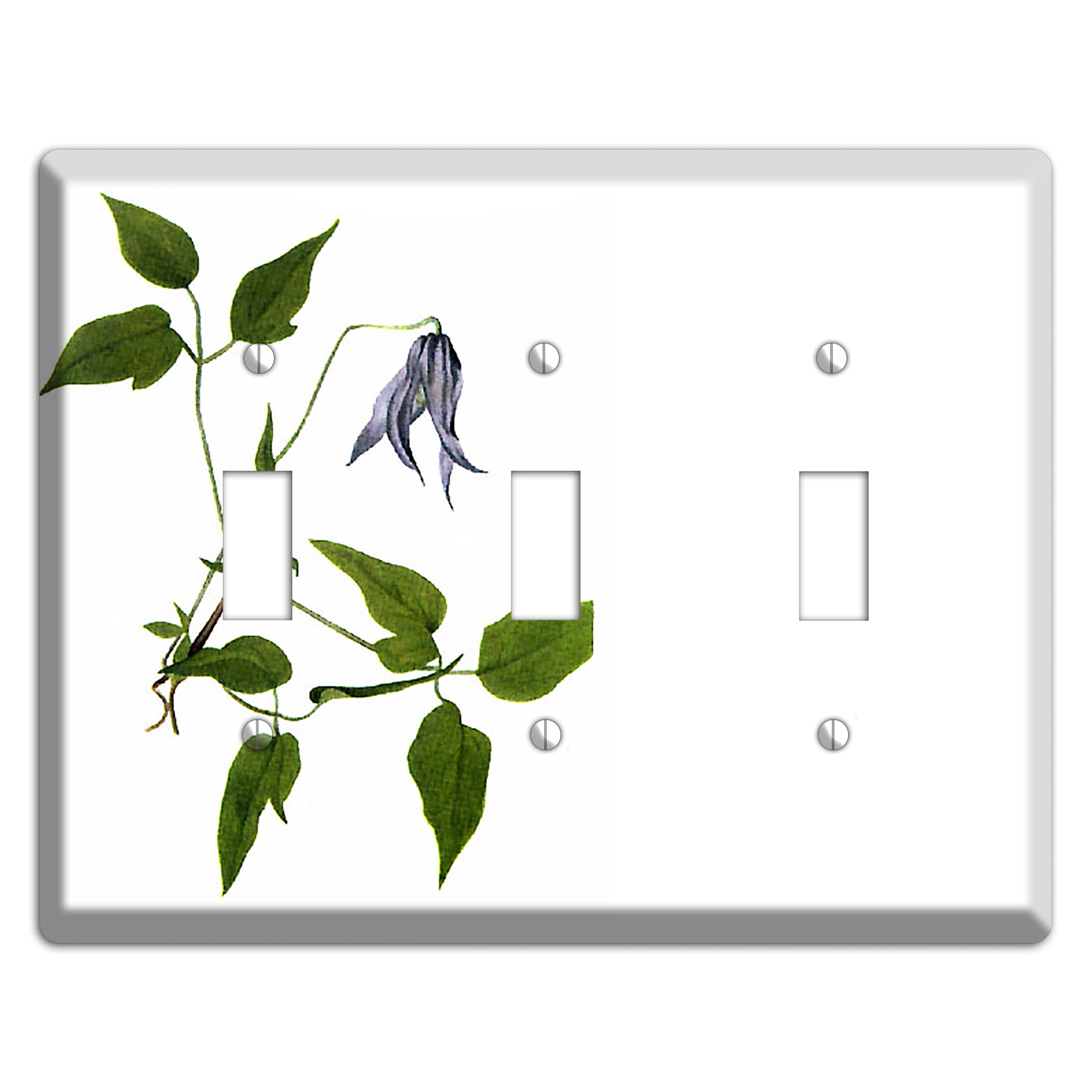 Clematis Columbiana 3 Toggle Wallplate