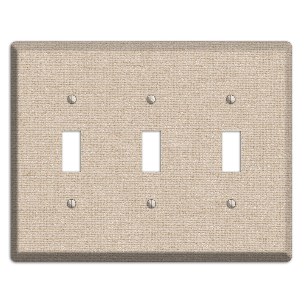 Vanilla Neutral Texture 3 Toggle Wallplate