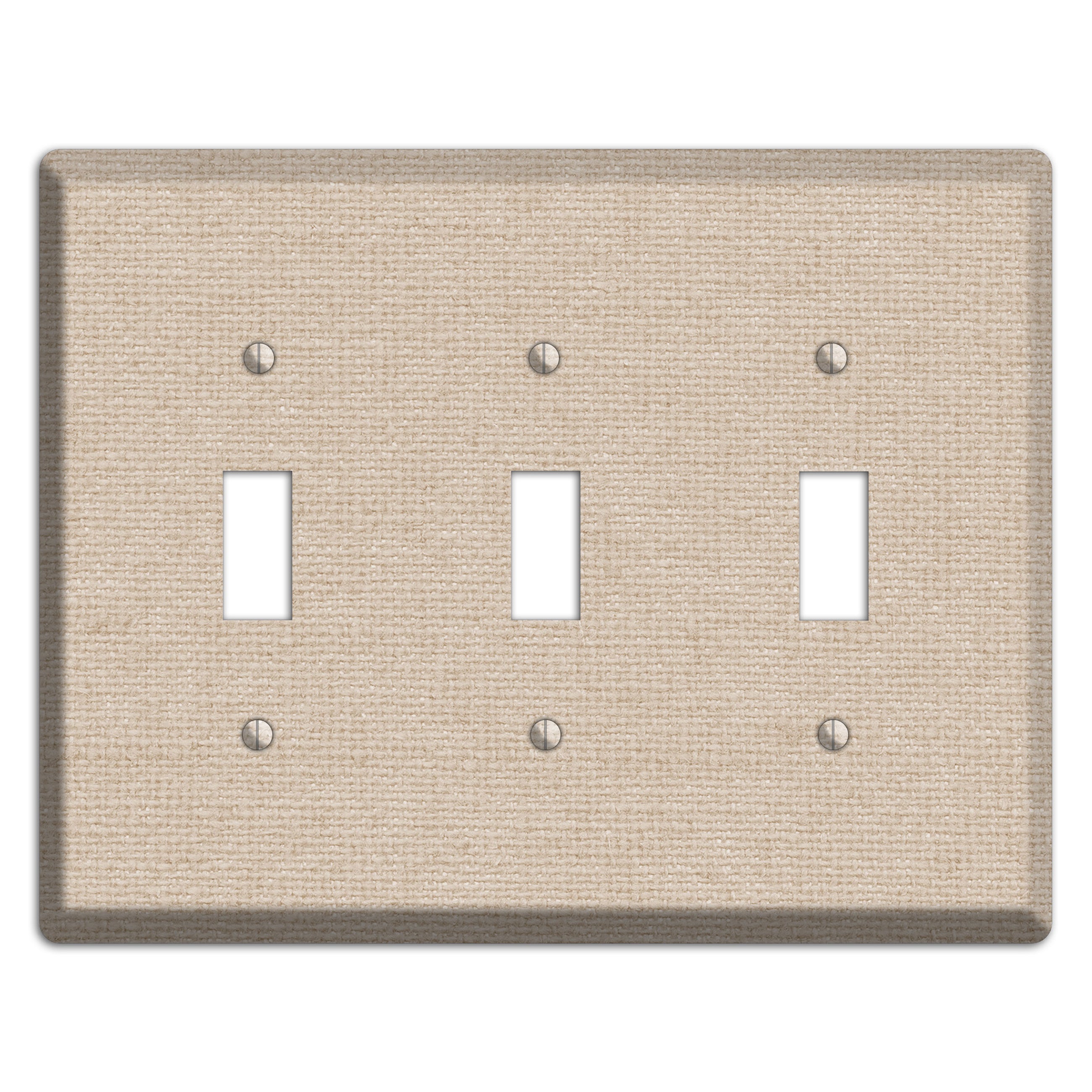 Vanilla Neutral Texture 3 Toggle Wallplate