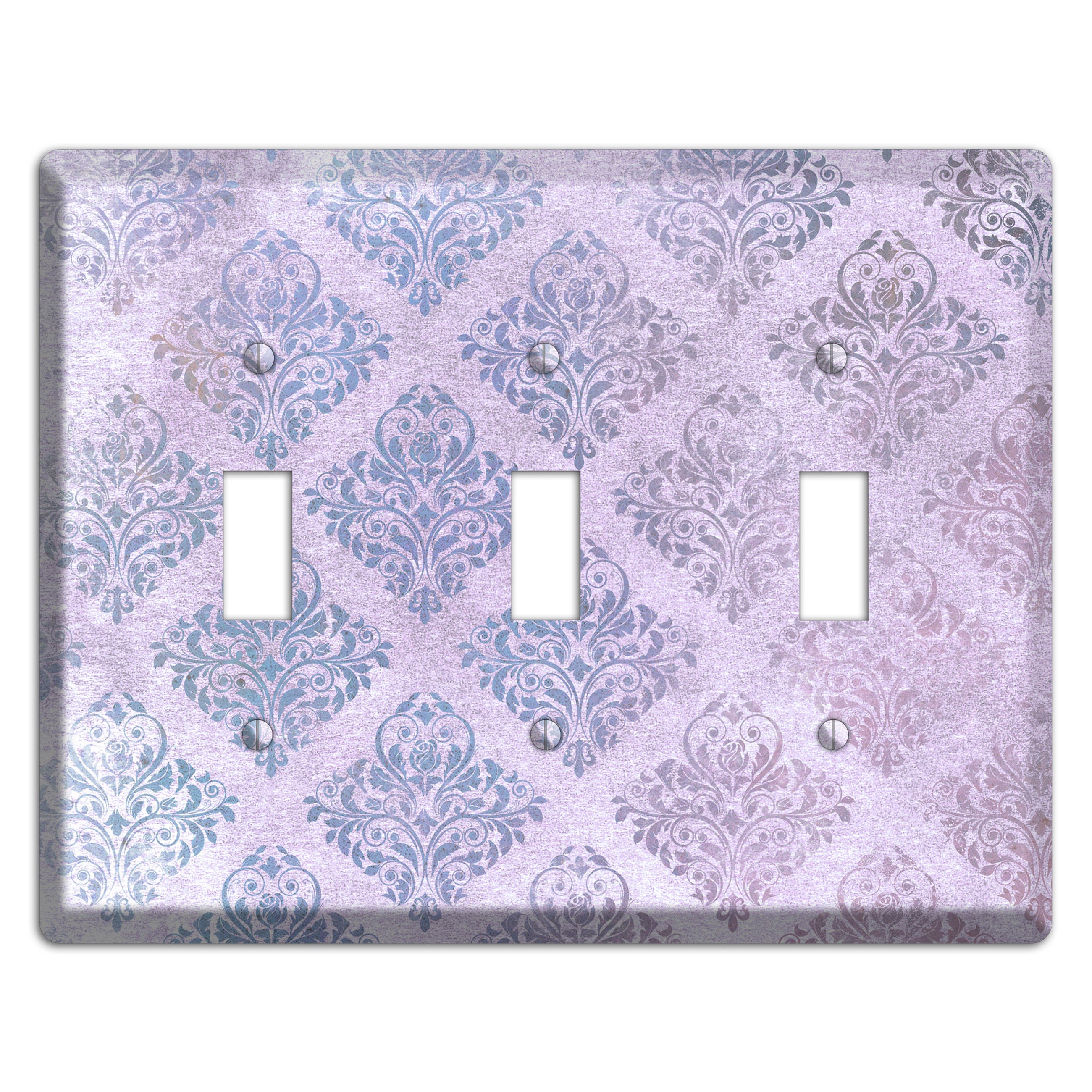 Logan Whimsical Damask 3 Toggle Wallplate