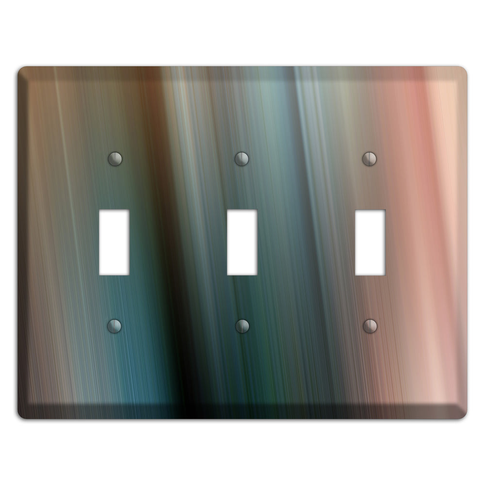 Brown and Blue Ray of Light 3 Toggle Wallplate