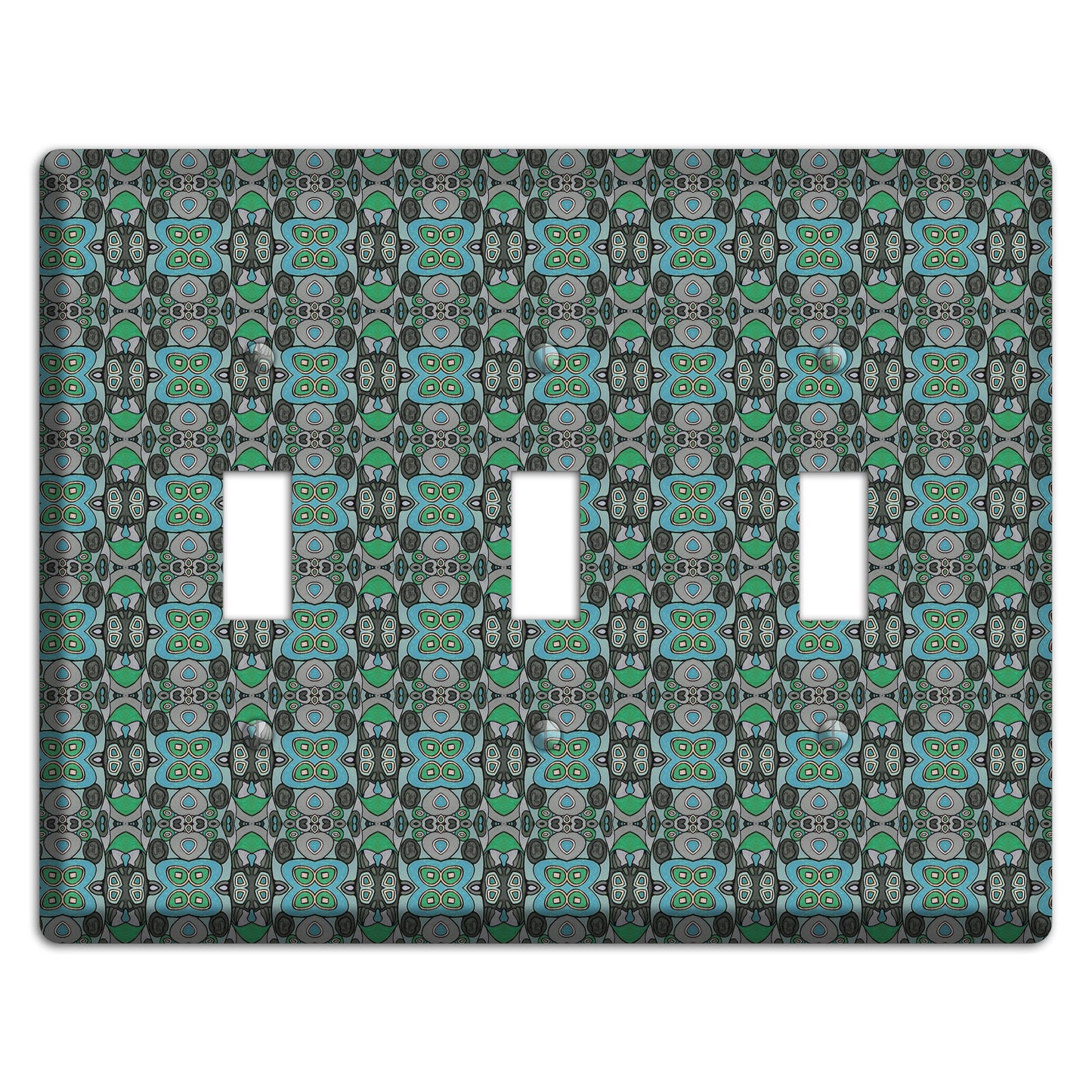 Green Tapestry 3 Toggle Wallplate