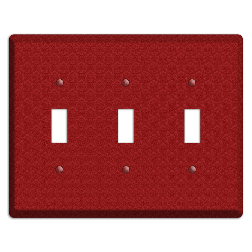 Red Cartouche 3 Toggle Wallplate
