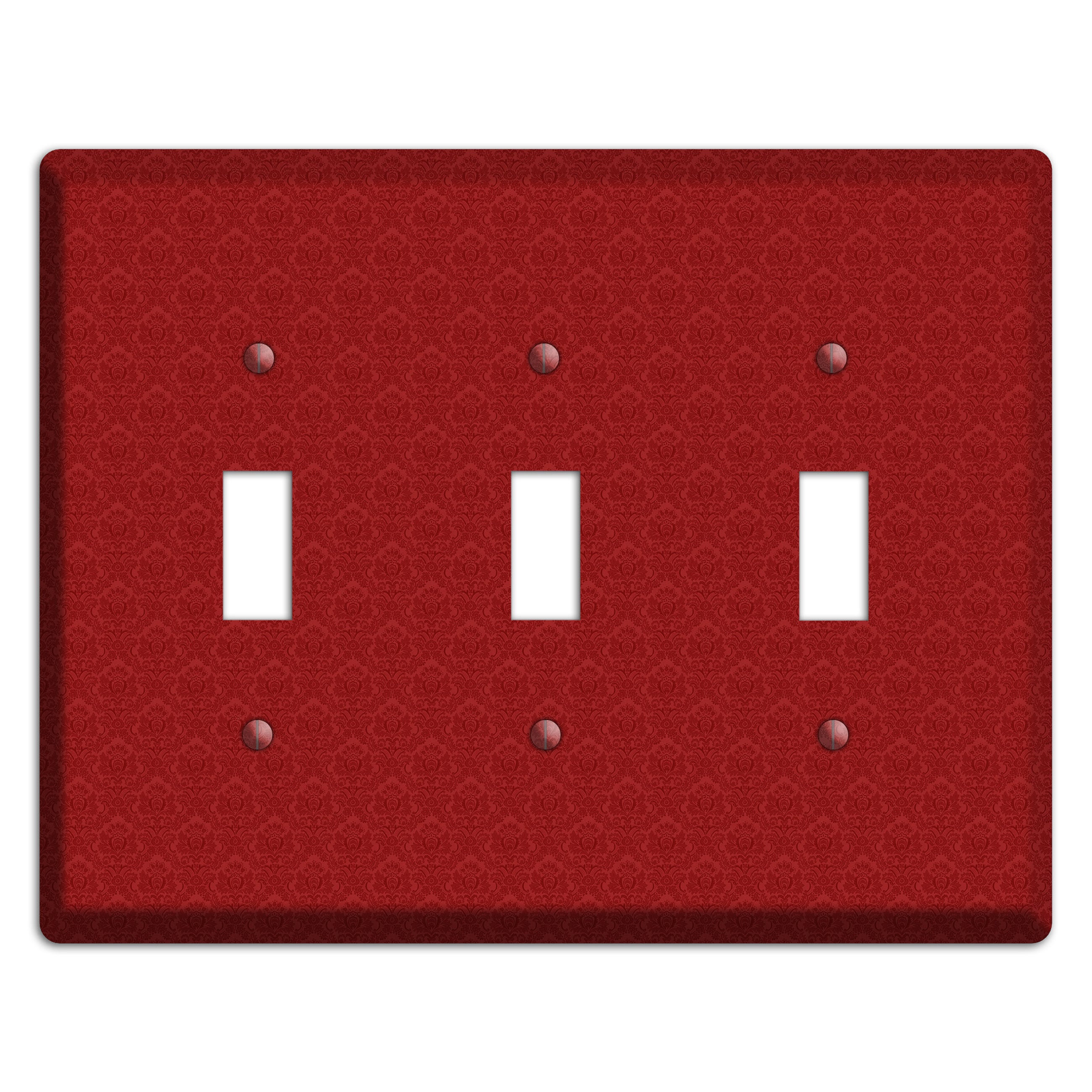 Red Cartouche 3 Toggle Wallplate