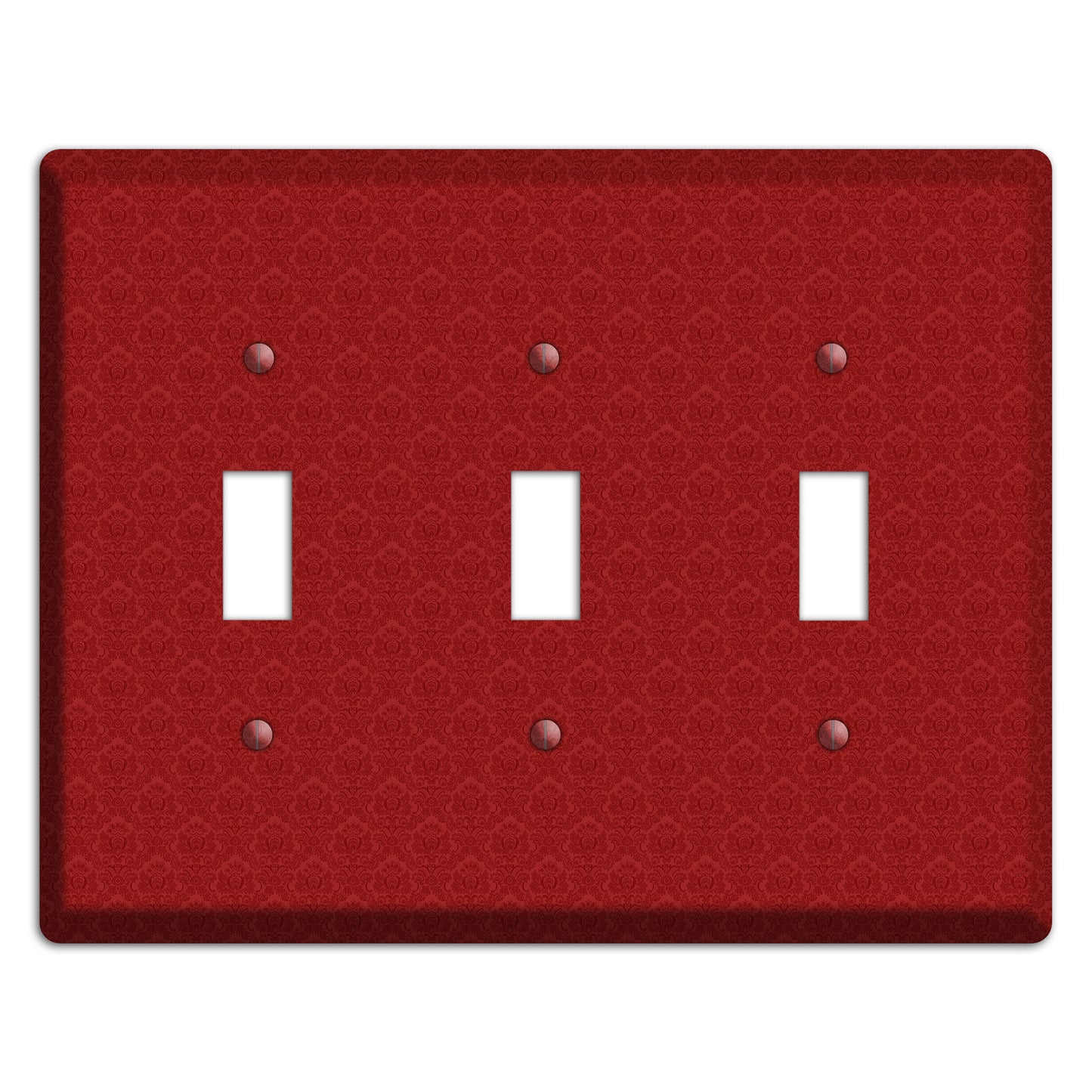 Red Cartouche 3 Toggle Wallplate