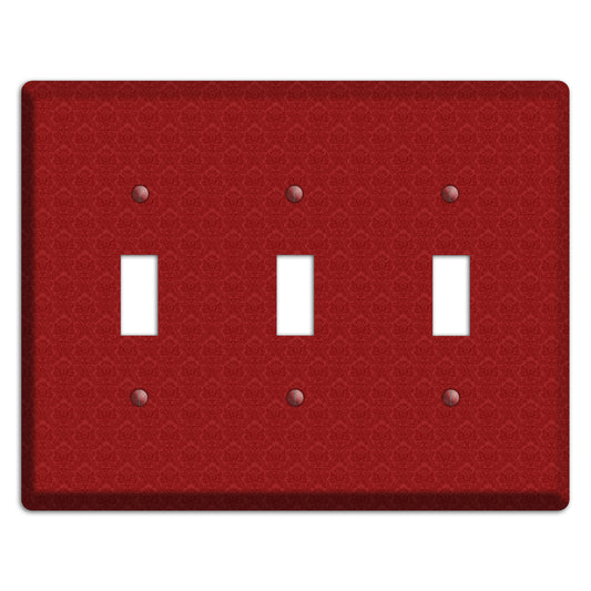 Red Cartouche 3 Toggle Wallplate