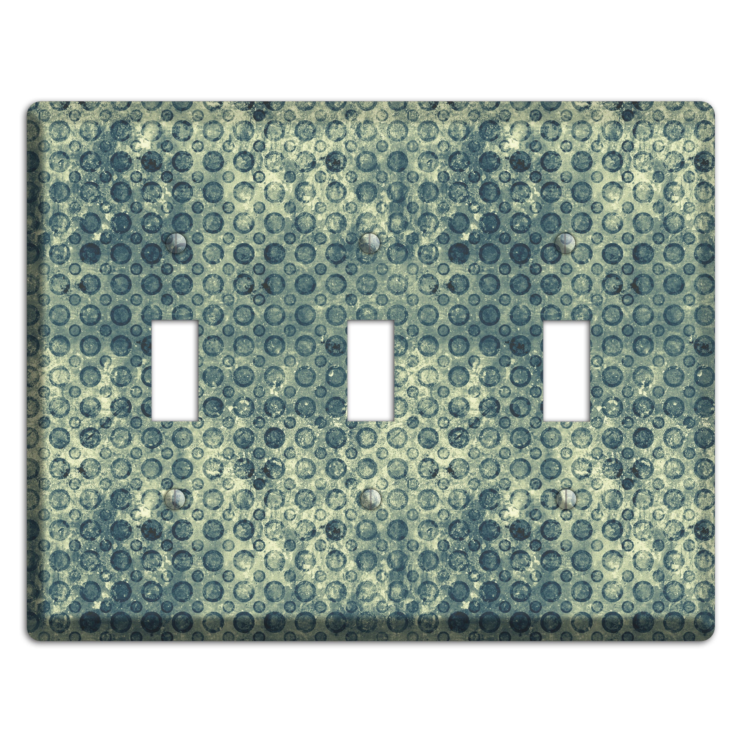 Green Circles 3 Toggle Wallplate