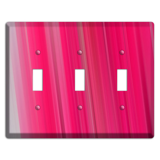 Pink Ray of Light 3 Toggle Wallplate