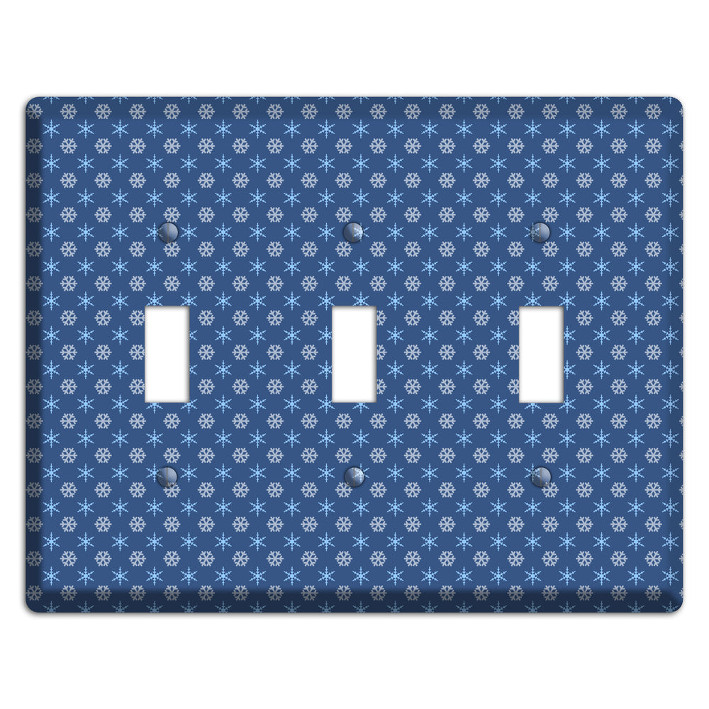 Blue Foulard 3 Toggle Wallplate