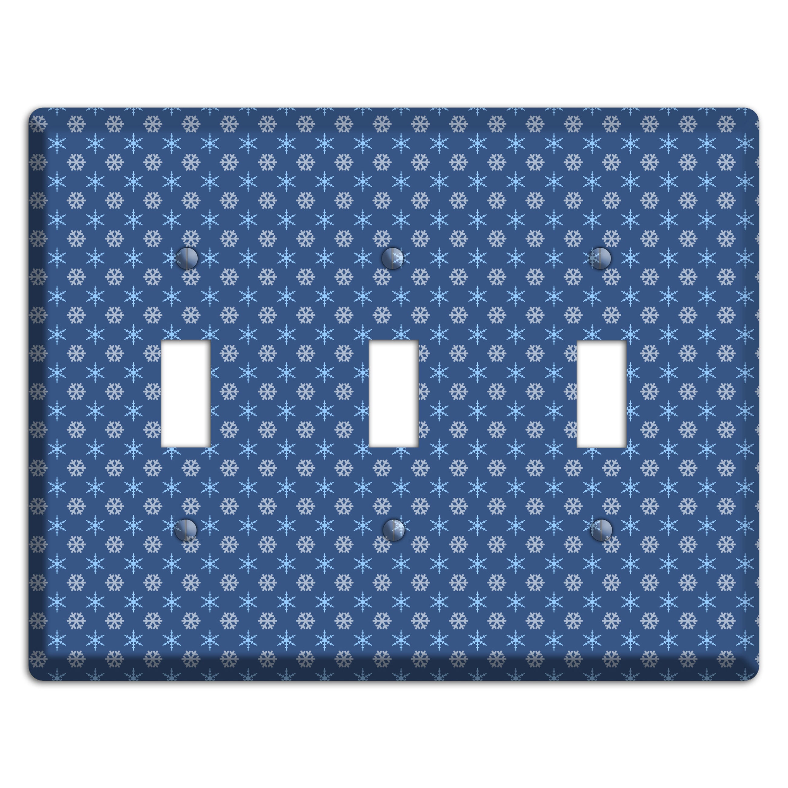Blue Foulard 3 Toggle Wallplate