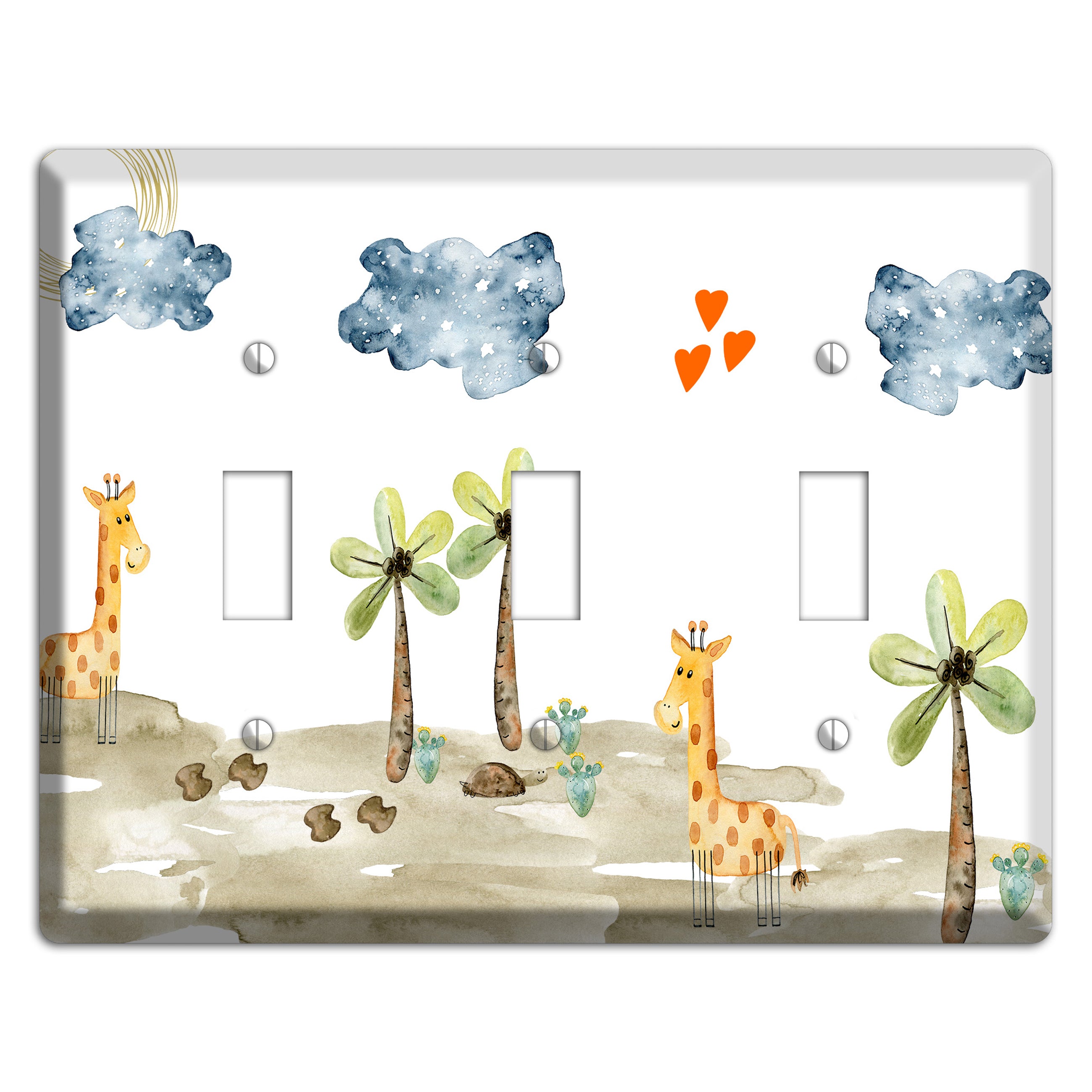 Giraffe 3 Toggle Wallplate