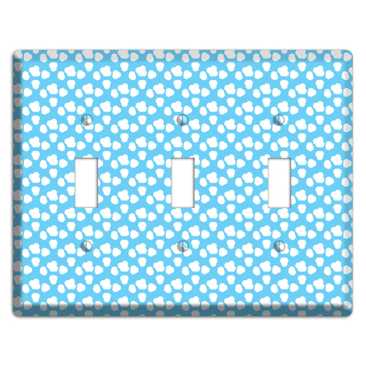 Blue Small Clouds 3 Toggle Wallplate