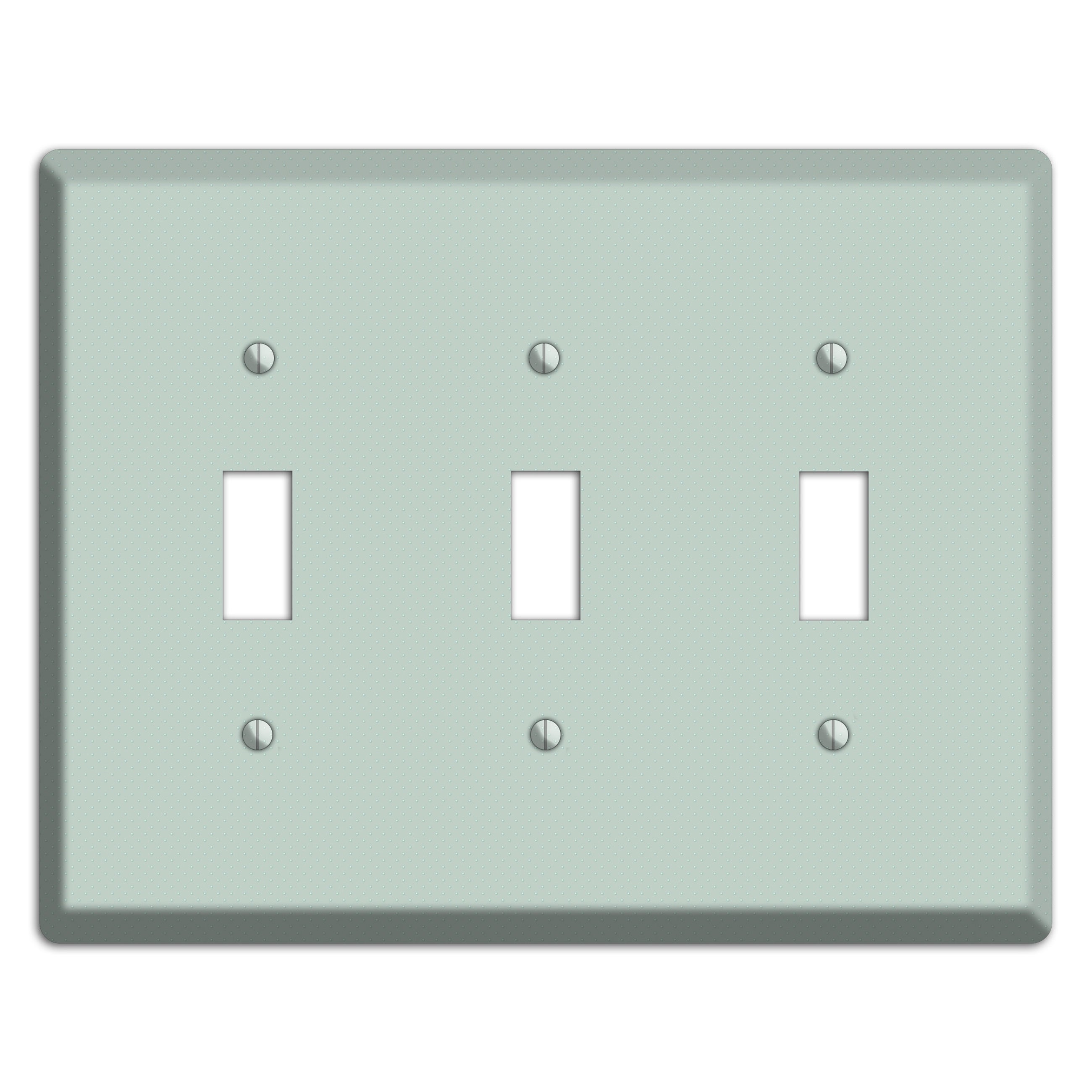 Sage with Tiny Dots 3 Toggle Wallplate