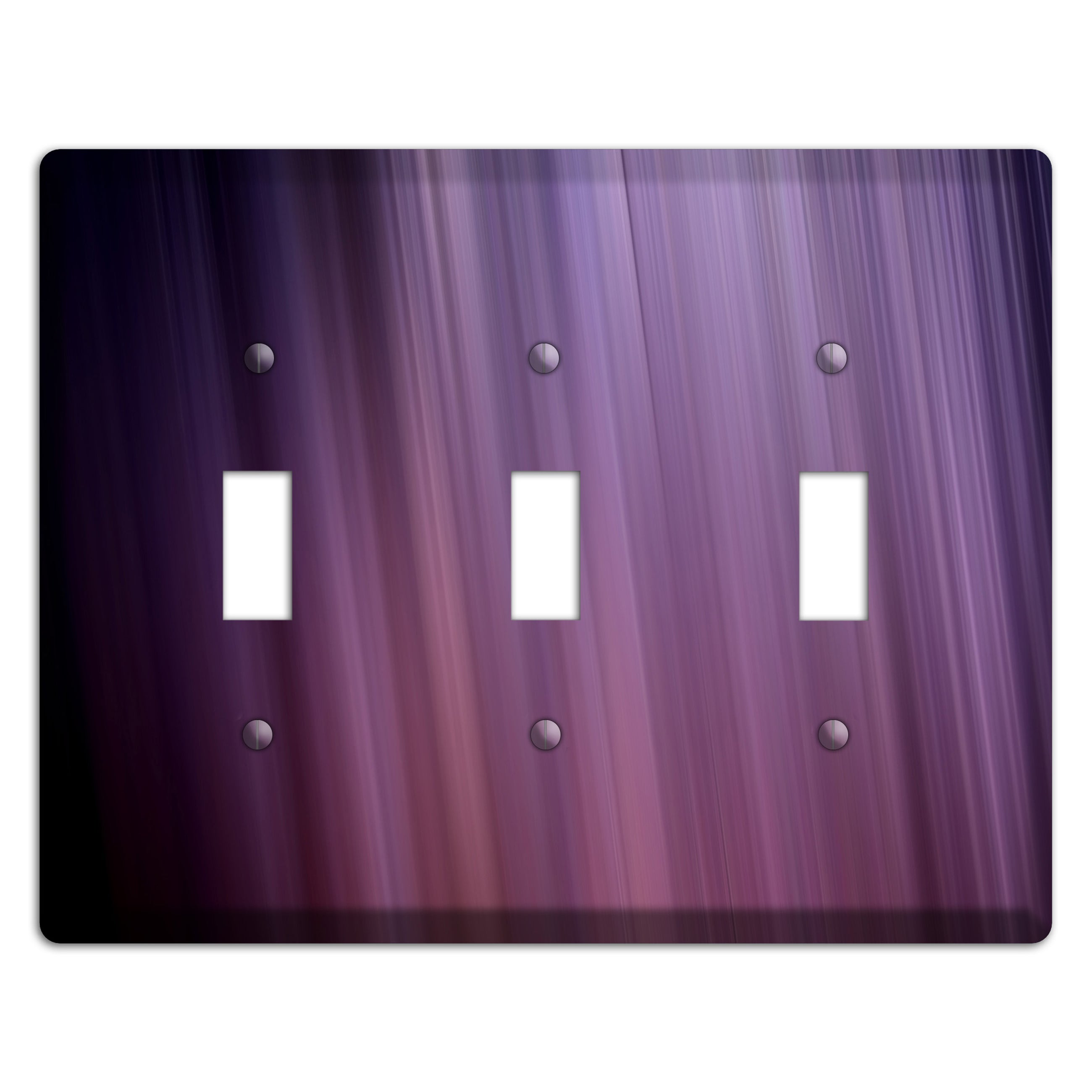 Eggplant Ray of Light 3 Toggle Wallplate