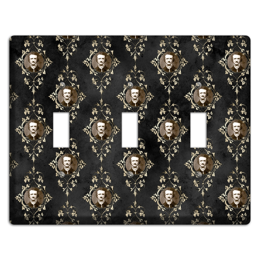 Edgar Allen Poe Self Portrait 3 Toggle Wallplate