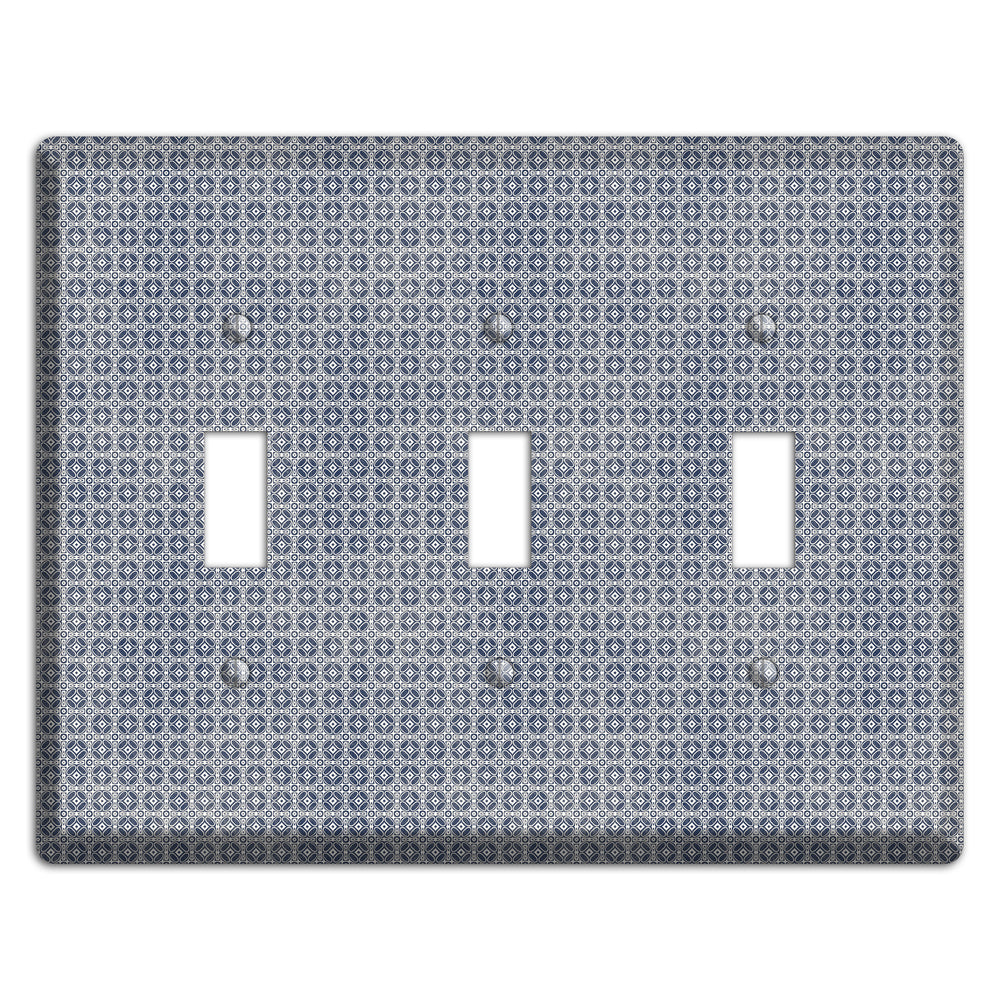 Multi Grey Arabesque 3 Toggle Wallplate