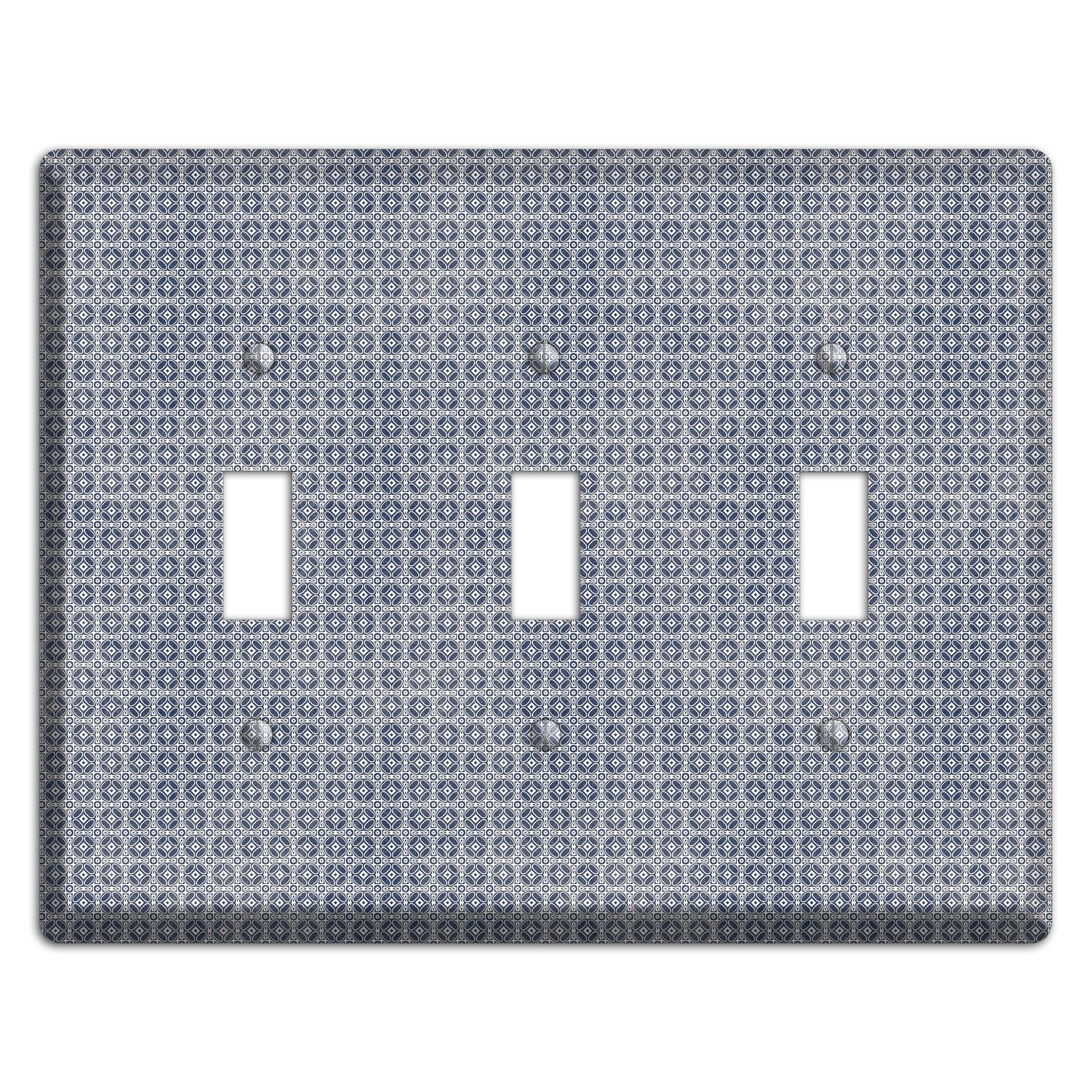 Multi Grey Arabesque 3 Toggle Wallplate