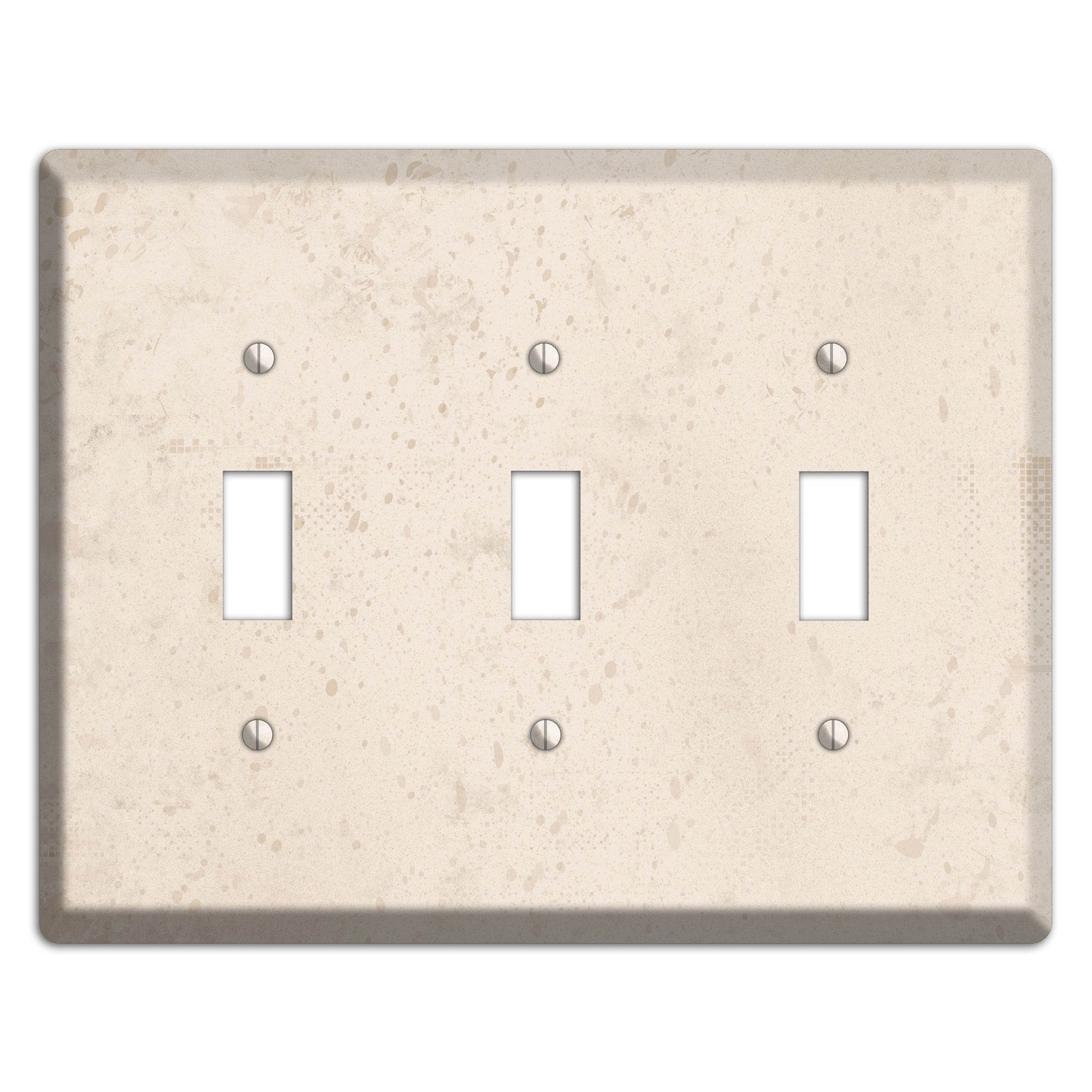 Bone Neutral Texture 3 Toggle Wallplate