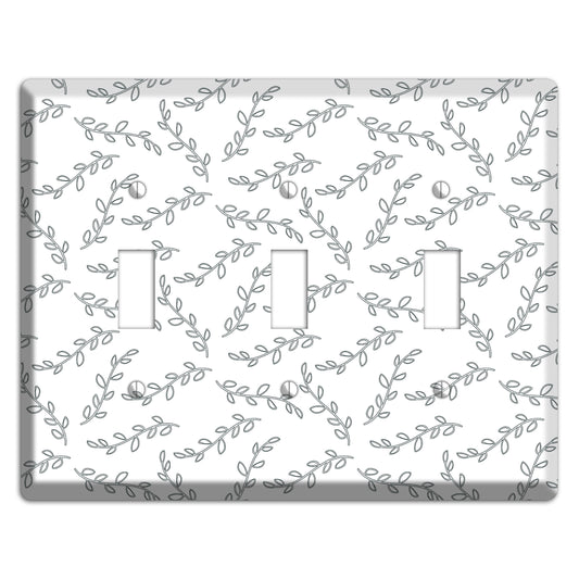 Leaves Style CC 3 Toggle Wallplate